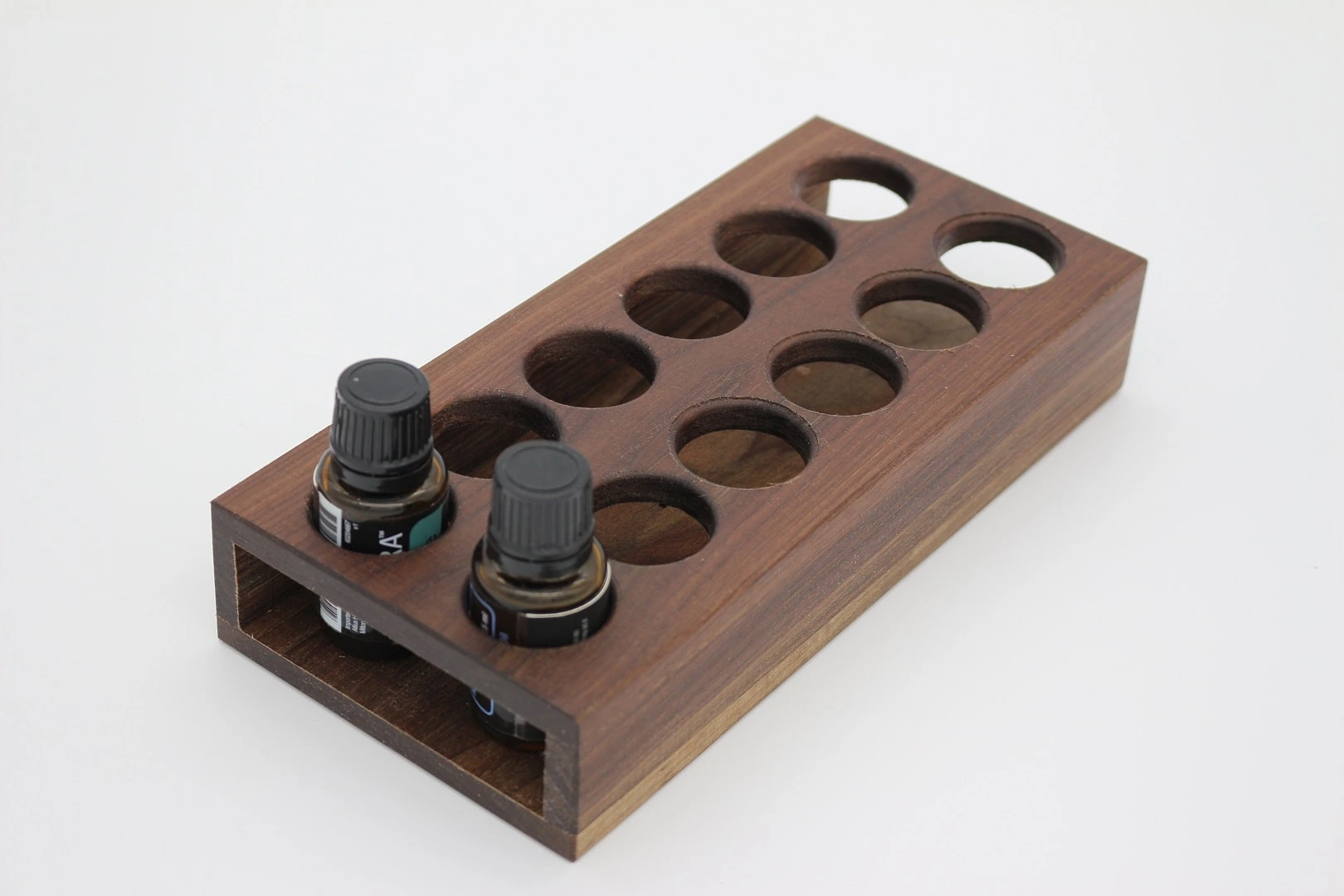 Illóolaj tartó - diófa - 6x2 (15ml)