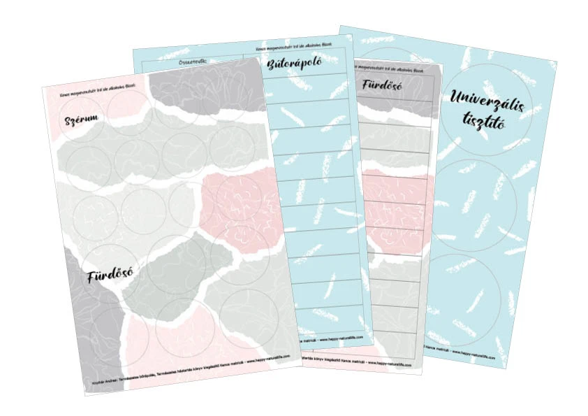 Knyihár Andrea: Bőrápolás és háztartás kencematricák