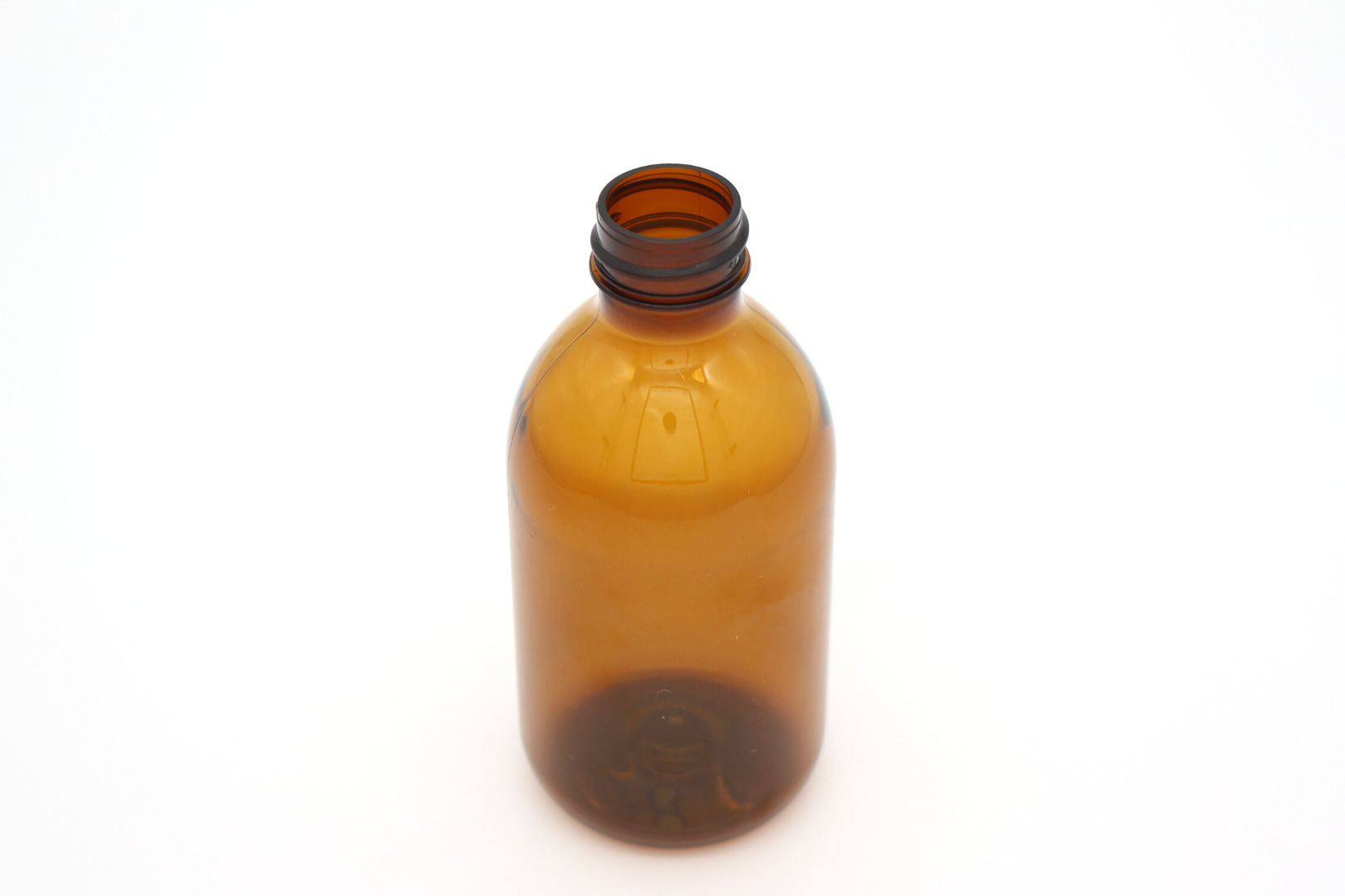 250ml -es plastic amber palack